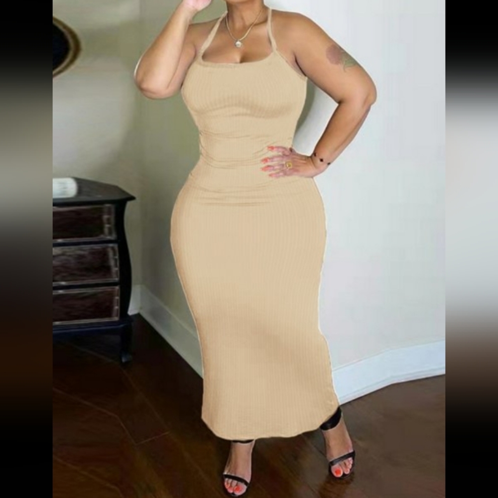 Casual Dress Beige